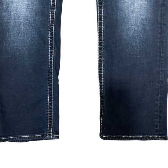 Buckle Salvage Mayhem Straight Dark Wash Buckle Denim Jean Men's Sz 32S - Picture 6 of 9